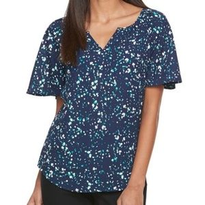 Apt. 9 flutter sleeve blouse